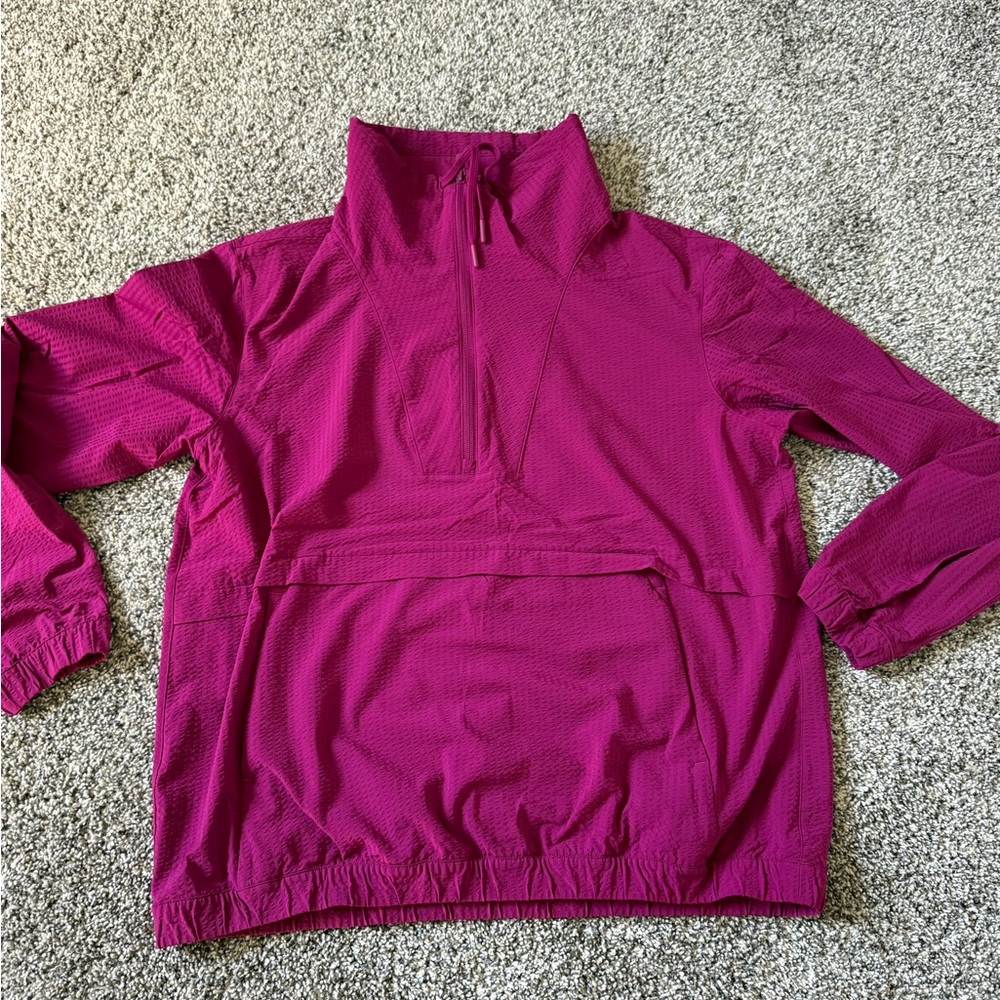 Lululemon Athletica packlite pullover Magenta Purple jacket